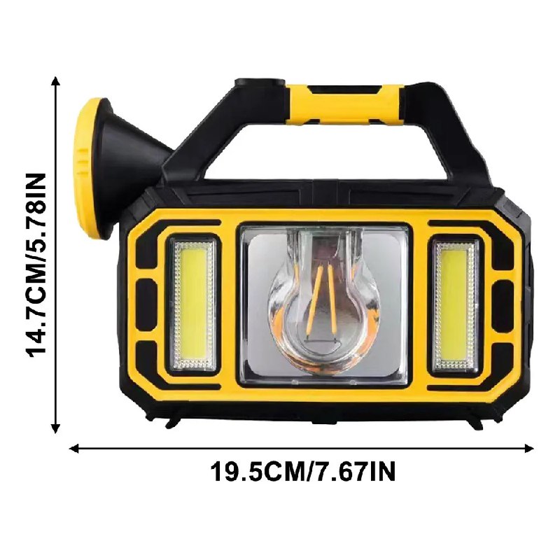 Linterna Led Solar Recargable luz blanca