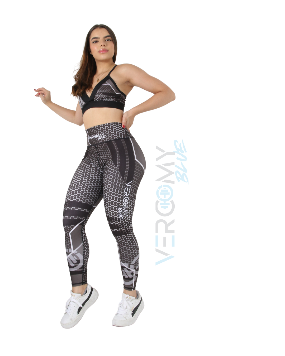 Conjunto deportivo Licra y top VercomyBlue