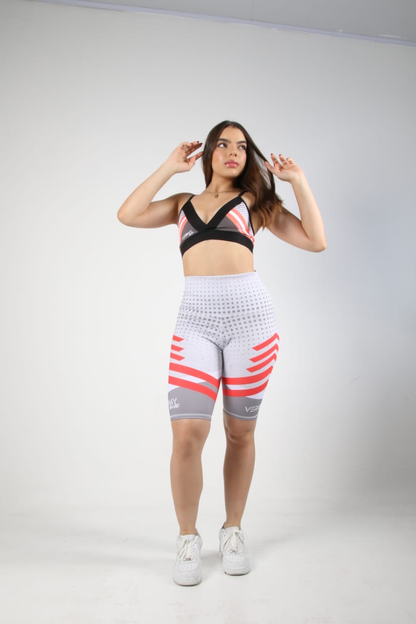 Conjunto deportivo Biker y top VercomyBlue